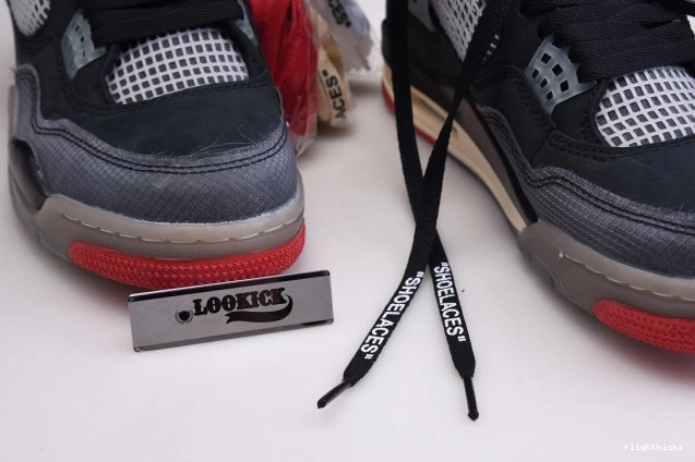 4 Off Bred White Air x Retro Jordan CV9388-001 1007